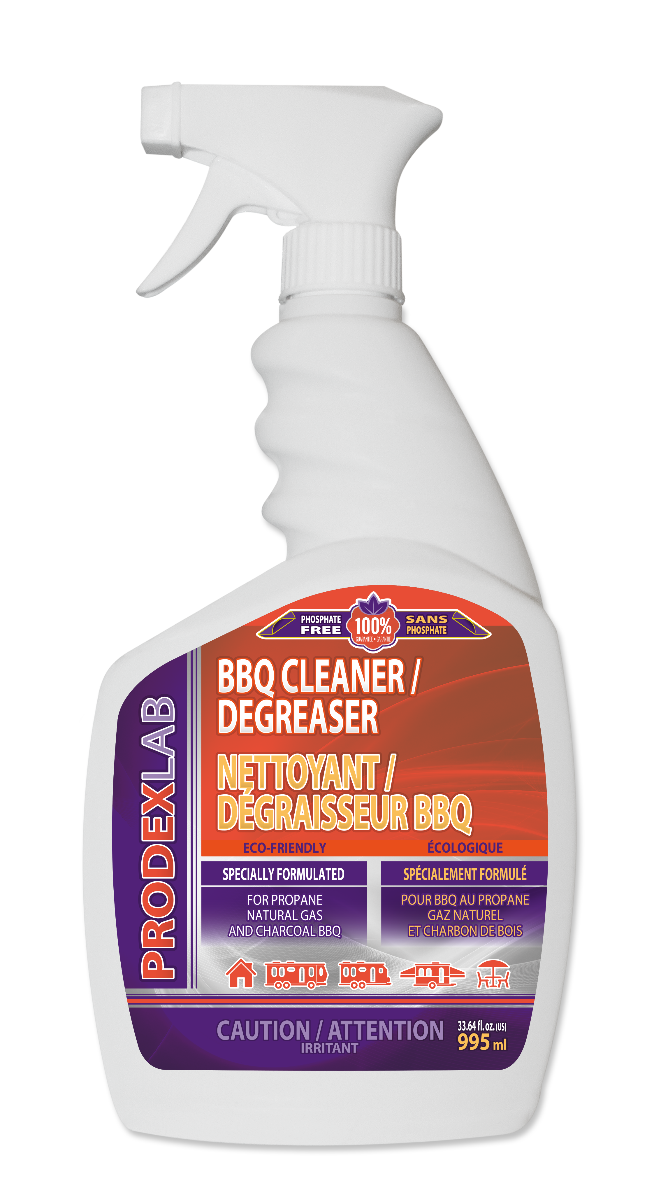 Prodexlab Nettoyeur / Dégraisseur pour BBQ 995 ml Prodexlab Nettoyeur / Dégraisseur pour BBQ 995 ml