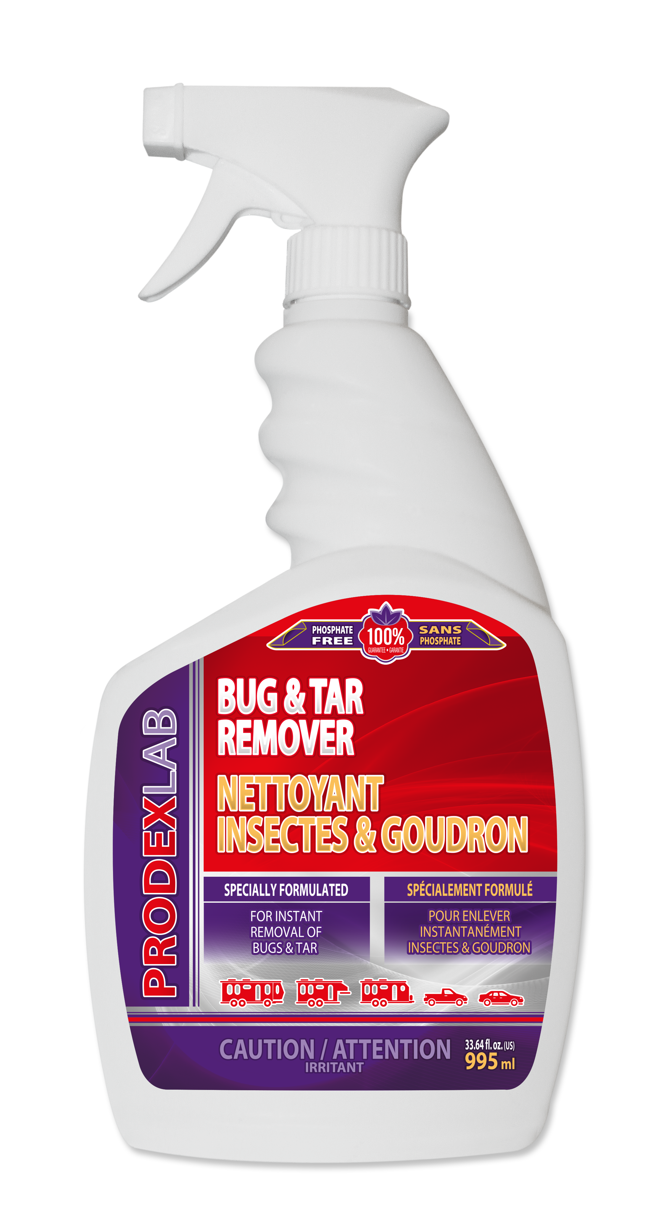 Prodexlab Nettoyant Insectes & Goudron 995 ml Prodexlab Nettoyant Insectes & Goudron 995 ml