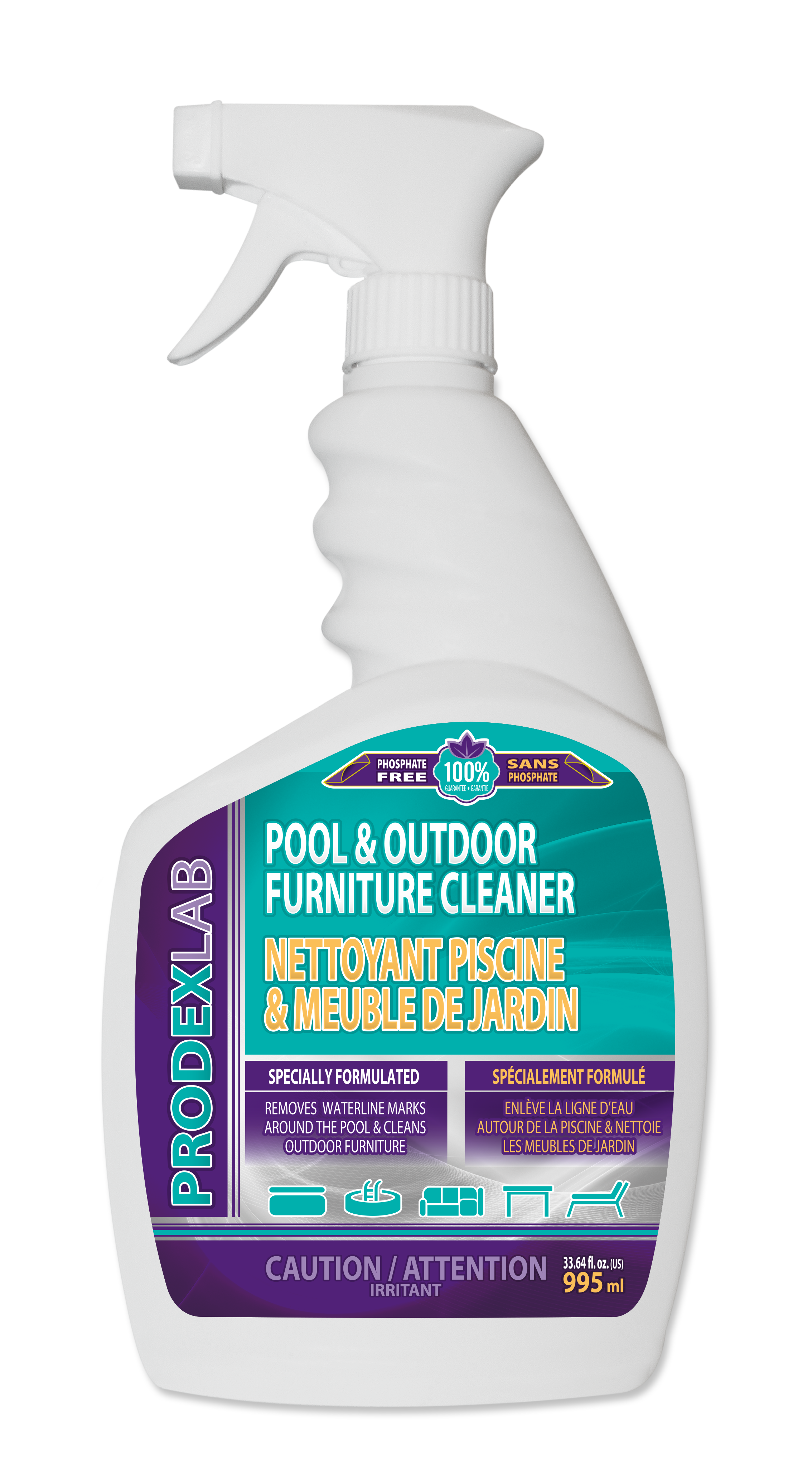 Prodexlab Nettoyant Piscine & Meuble de Jardins 995 ml Prodexlab Nettoyant Piscine & Meuble de Jardins 995 ml